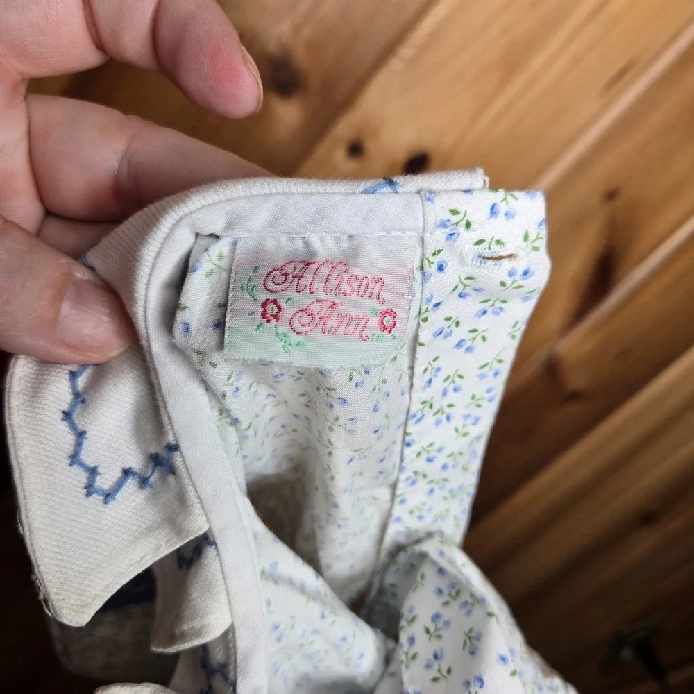 Vintage Allison Ann‎ Floral Bubble Jumpsuit Romper 6-9 Months Prairie Smocked